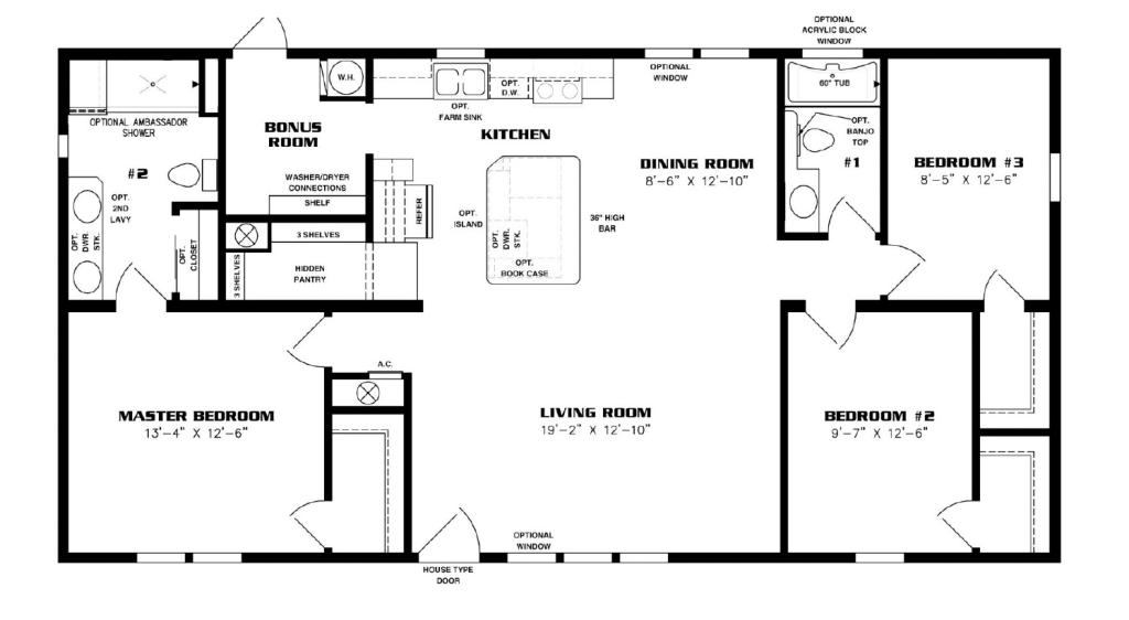 Jacobsen 28X52’ 3 bedroom 2 bath